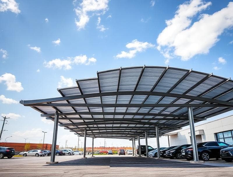 Parking Shade Canopy Structure